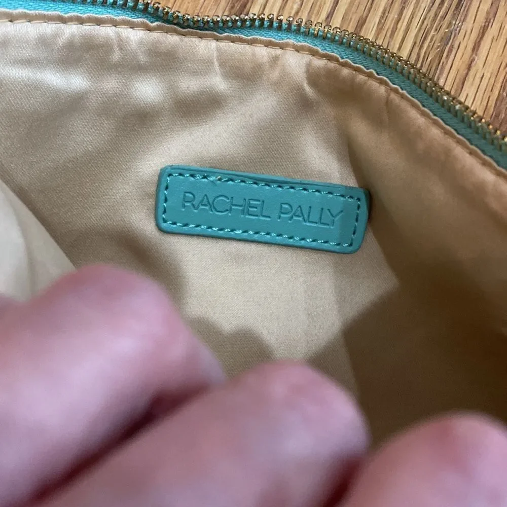 Rachel Pally Reversible Clutch Leather Trimmed Bag NWOT
